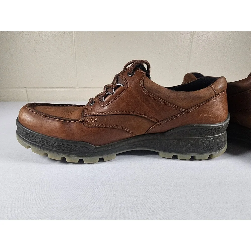 ECCO Track 25 II GTX Low Mens 13 Brown Leather Gore-Tex Waterproof Hiking Shoes - Picture 12 of 12